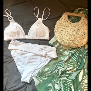 White two piece swimsuit
